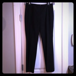 Black stretch work pants
